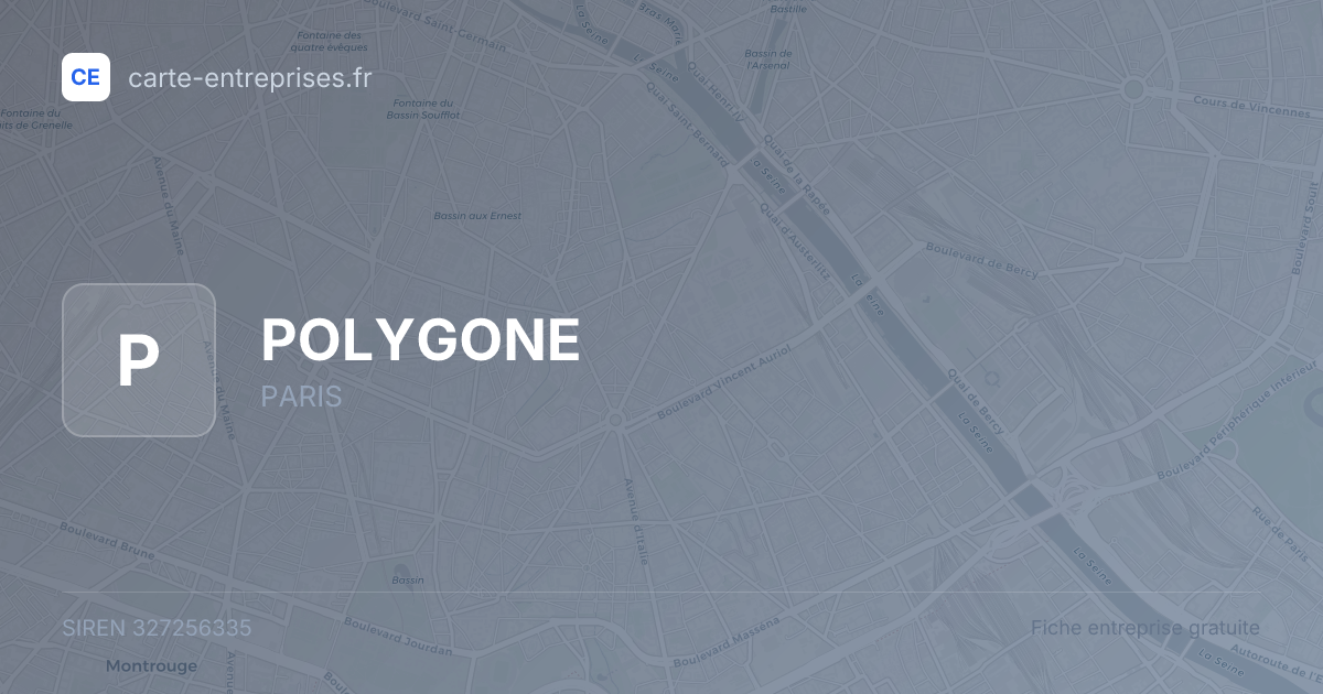 POLYGONE — 327256335 — fiche entreprise