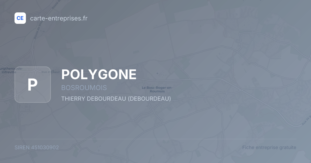 POLYGONE — 451030902 — fiche entreprise