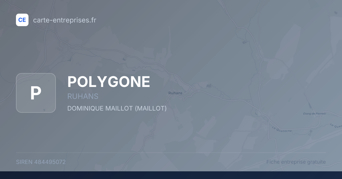 POLYGONE — 484495072 — fiche entreprise