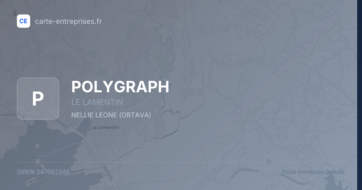 POLYGRAPH — 347662348 — fiche entreprise