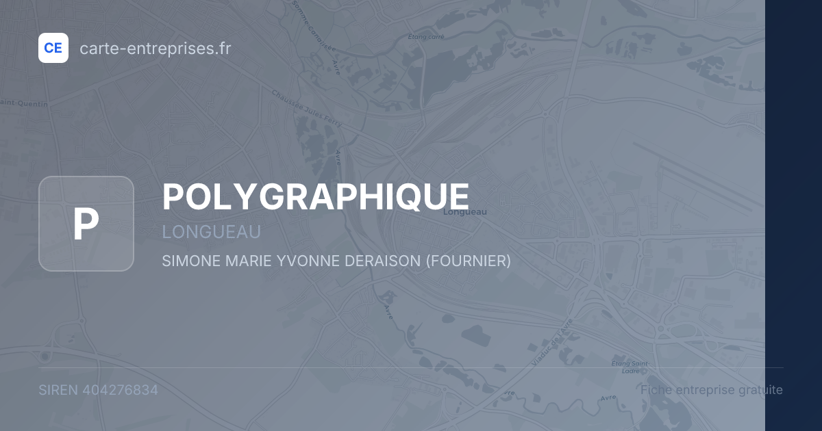 POLYGRAPHIQUE — 404276834 — fiche entreprise