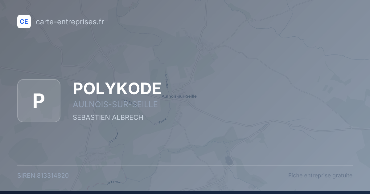 POLYKODE — 813314820 — fiche entreprise