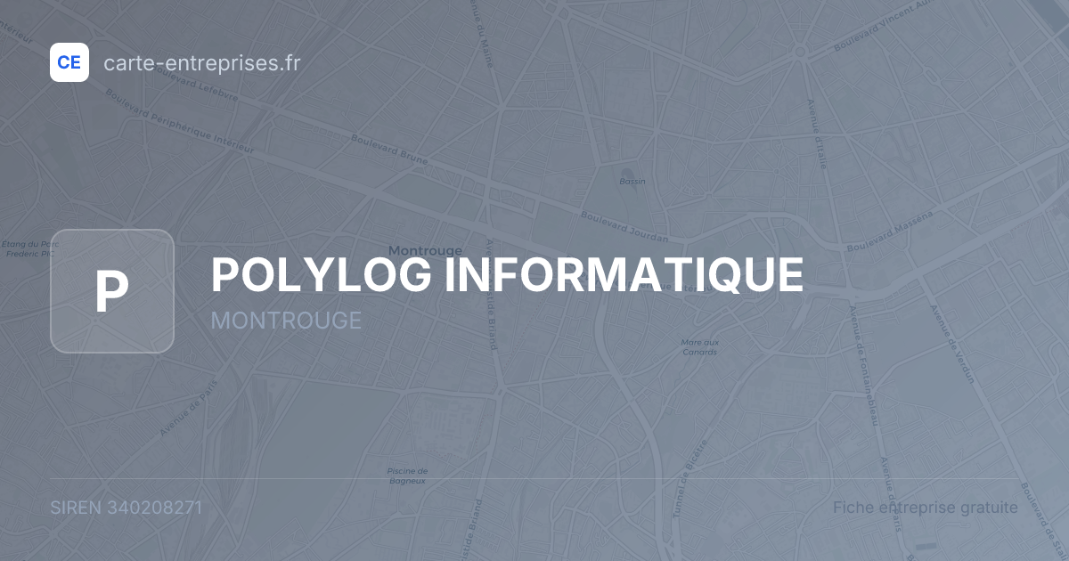 POLYLOG INFORMATIQUE — 340208271 — fiche entreprise