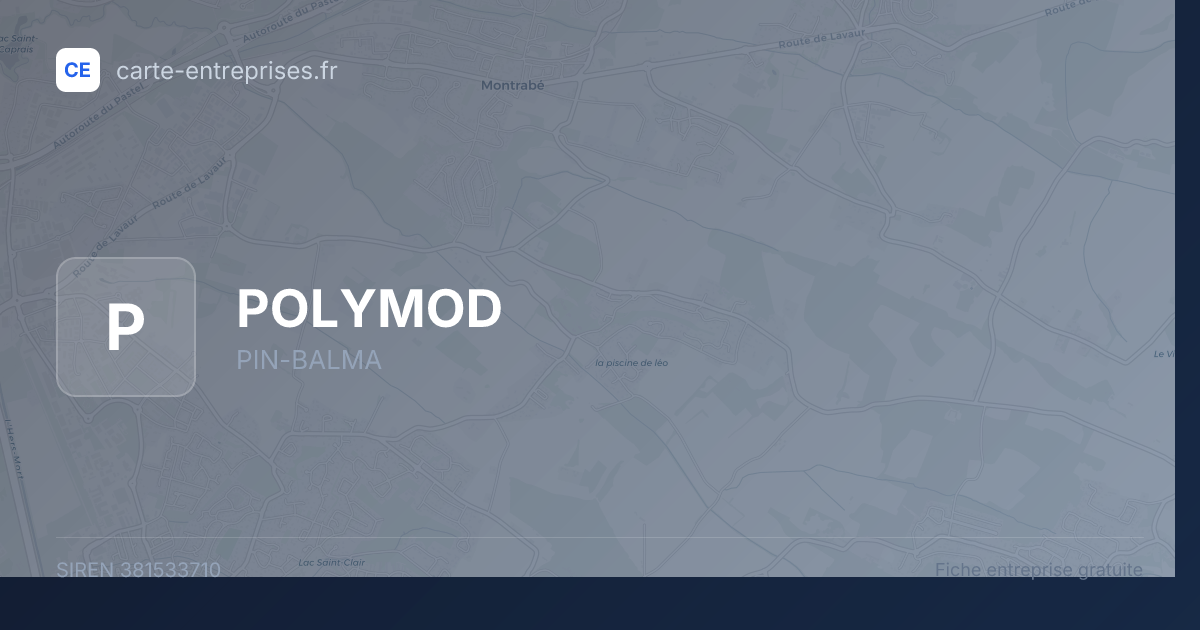 POLYMOD — 381533710 — fiche entreprise