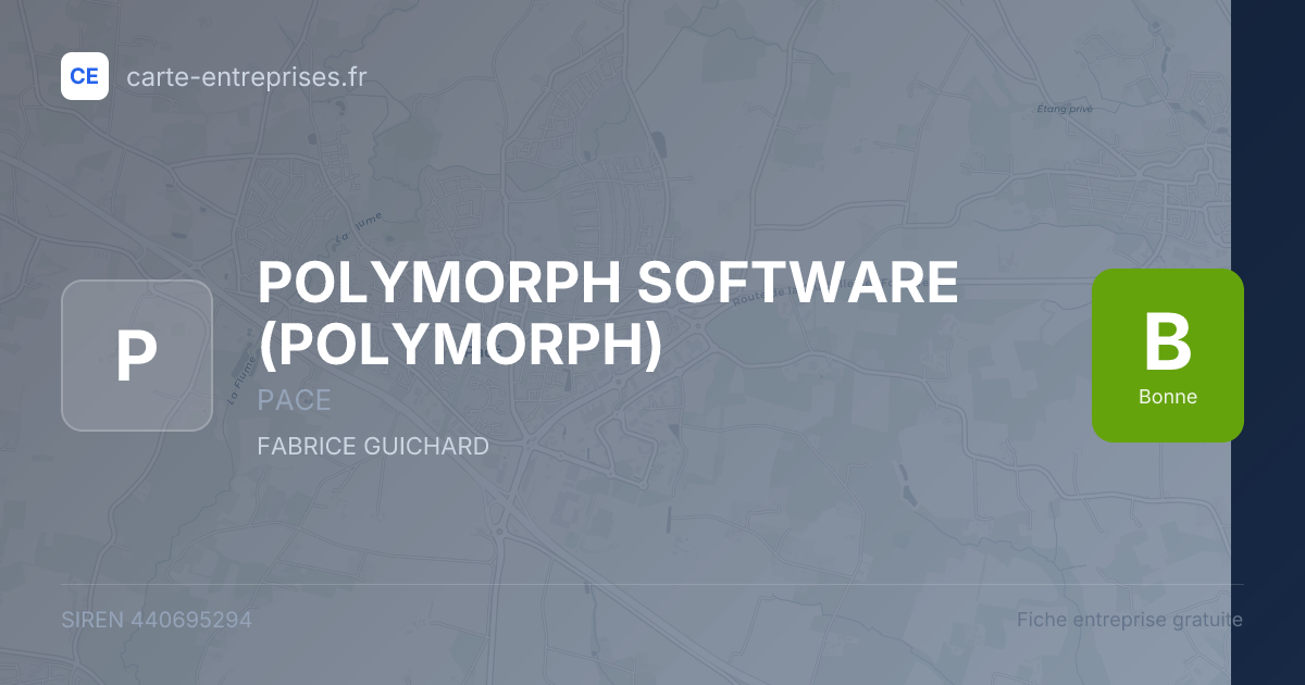 POLYMORPH SOFTWARE (POLYMORPH) — 440695294 — fiche entreprise