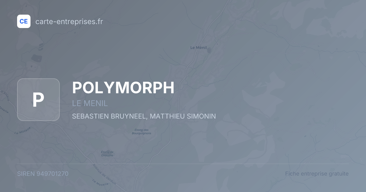 POLYMORPH — 949701270 — fiche entreprise