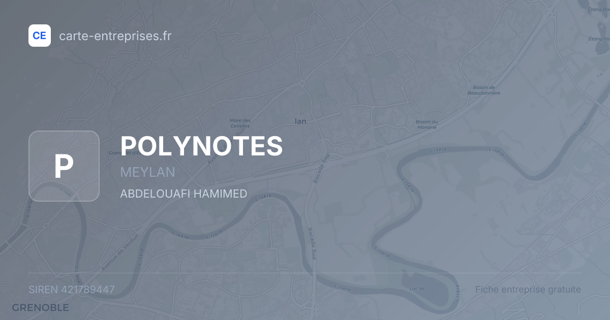 POLYNOTES — 421789447 — fiche entreprise