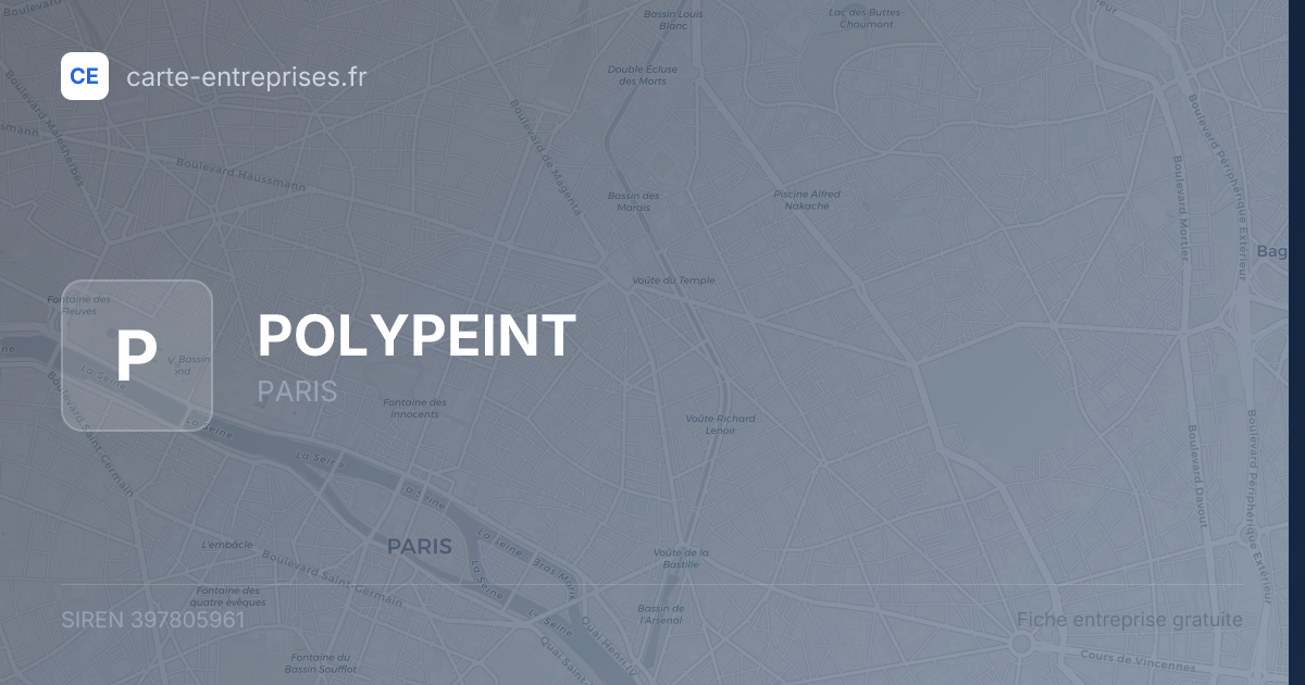 POLYPEINT — 397805961 — fiche entreprise
