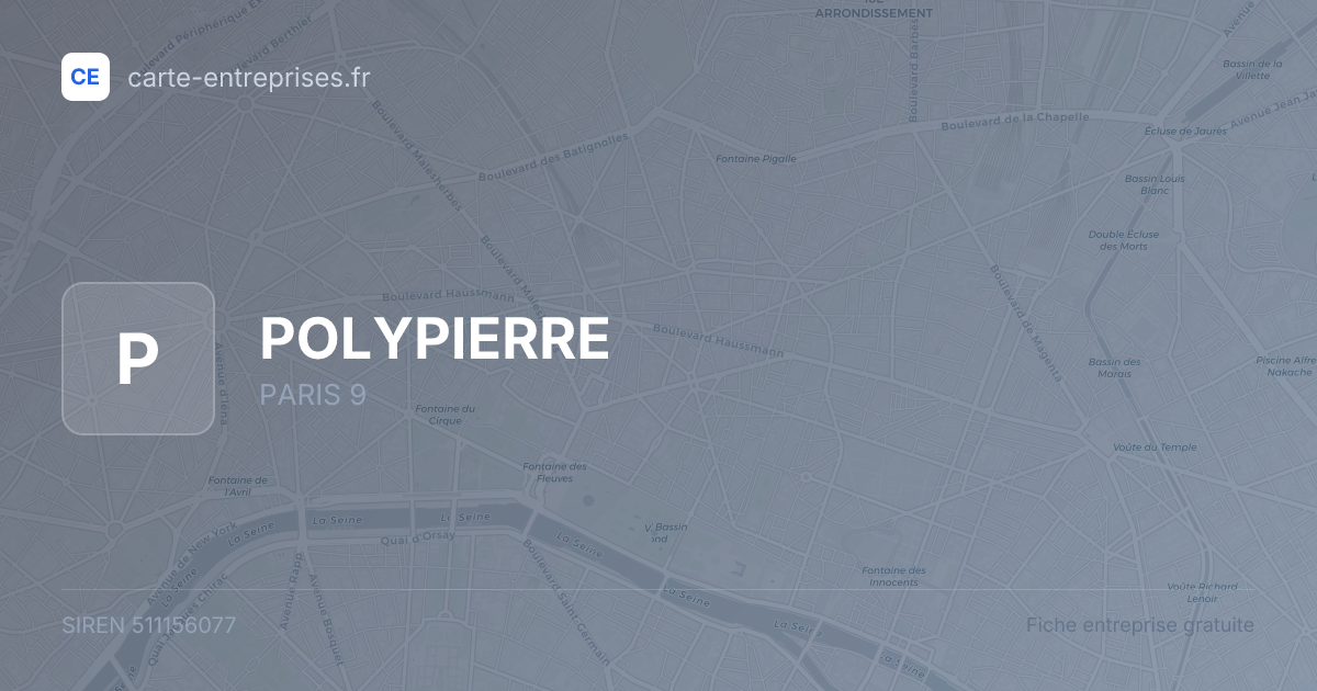 POLYPIERRE — 511156077 — fiche entreprise