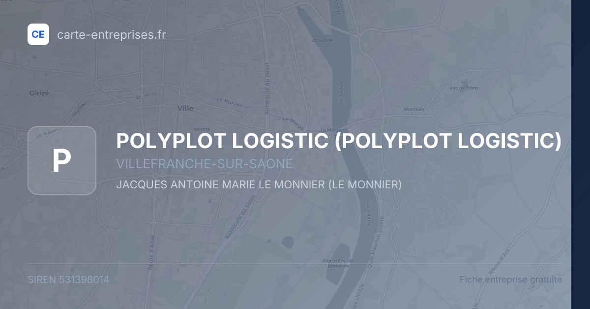 POLYPLOT LOGISTIC — 531398014 — fiche entreprise