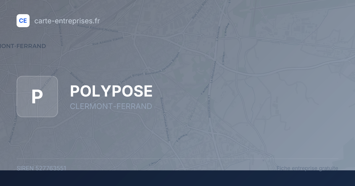 POLYPOSE — 527763551 — fiche entreprise