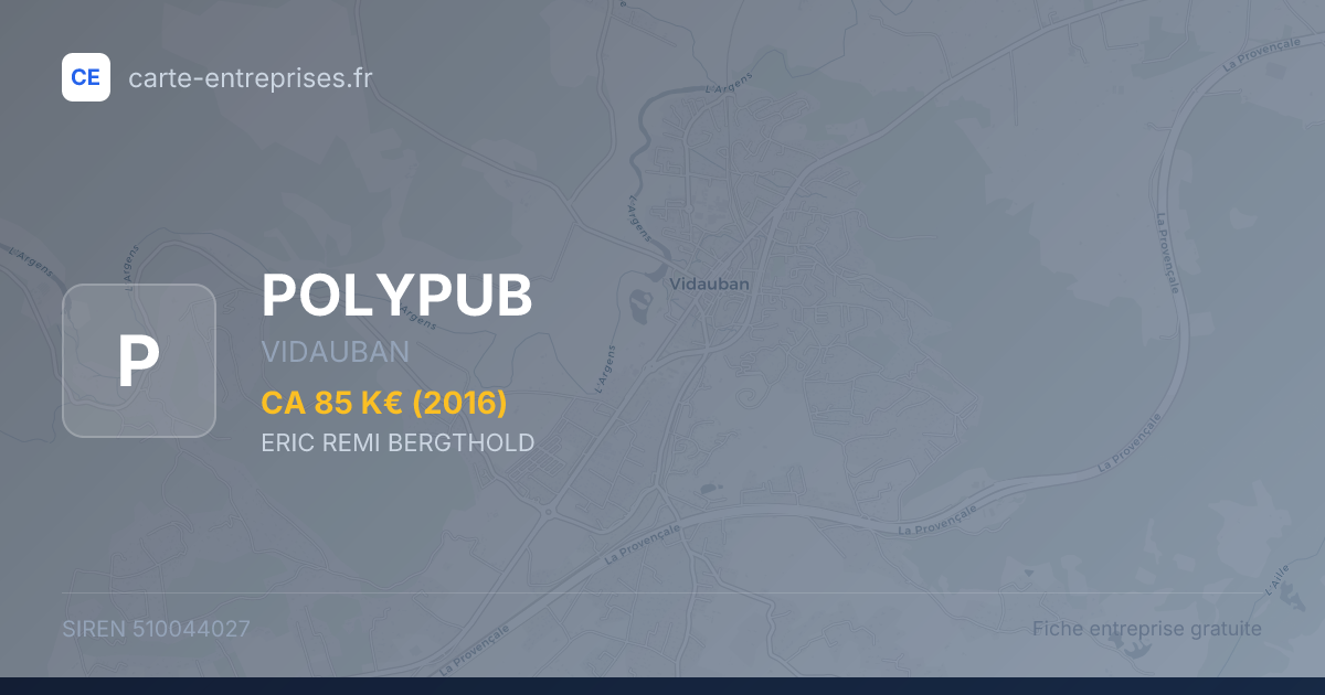 POLYPUB — 510044027 — fiche entreprise