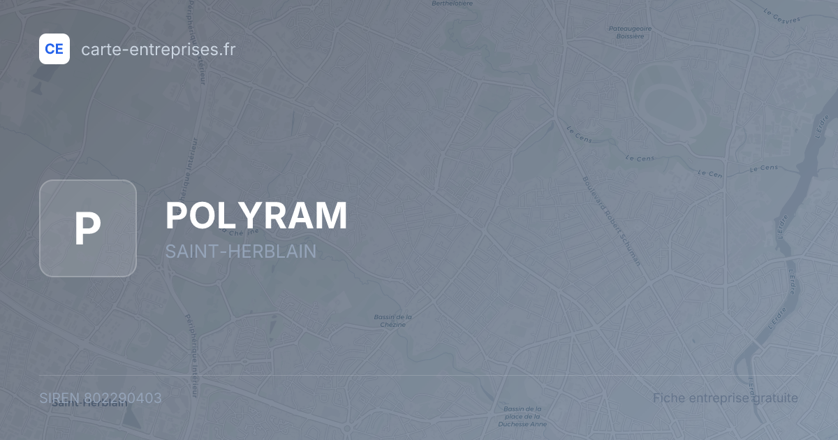 POLYRAM — 802290403 — fiche entreprise