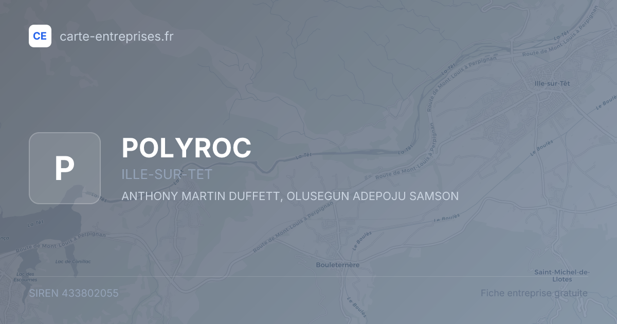 POLYROC — 433802055 — fiche entreprise