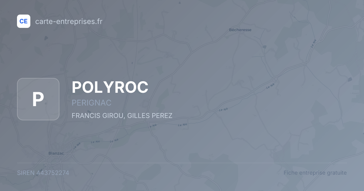 POLYROC — 443752274 — fiche entreprise