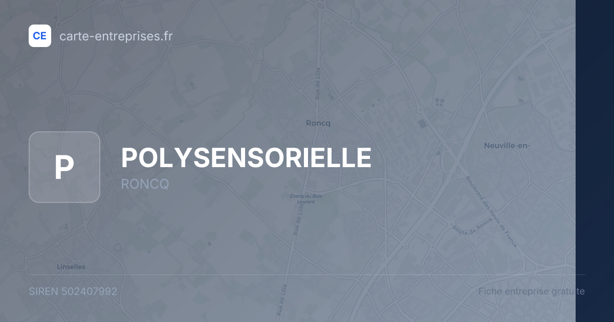 POLYSENSORIELLE — 502407992 — fiche entreprise