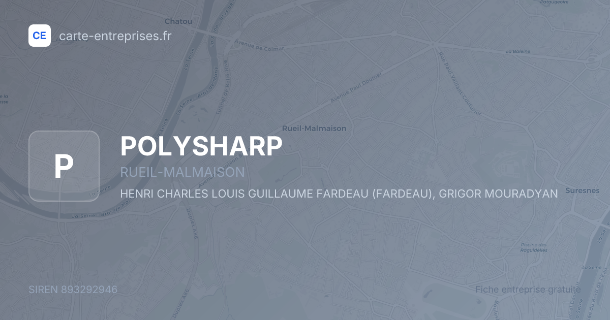 POLYSHARP — 893292946 — fiche entreprise