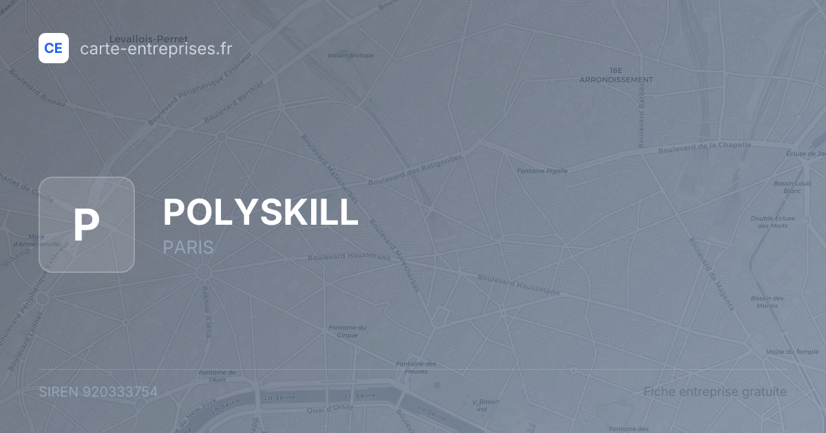 POLYSKILL — 920333754 — fiche entreprise