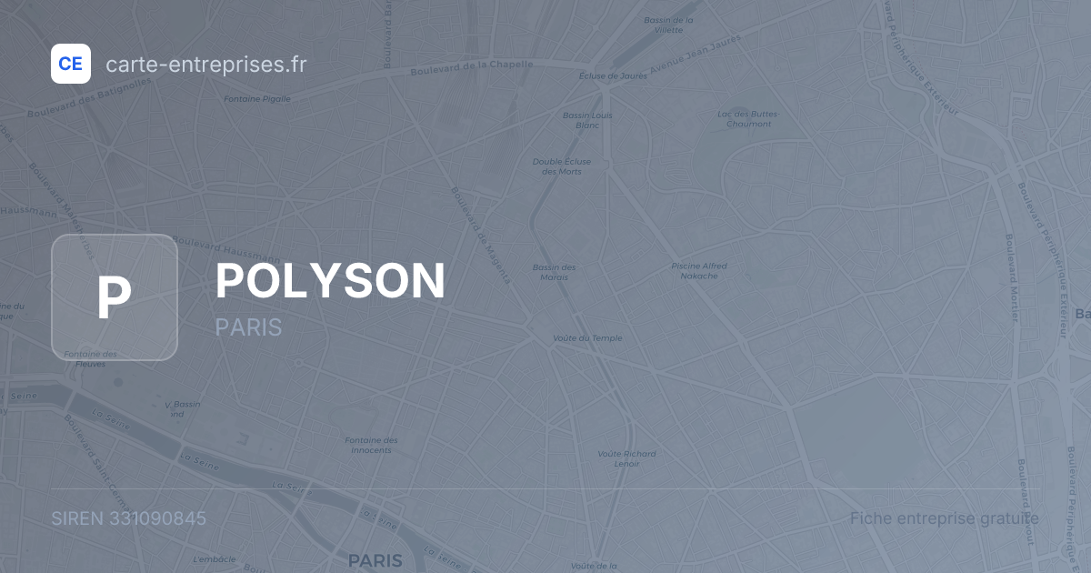 POLYSON — 331090845 — fiche entreprise