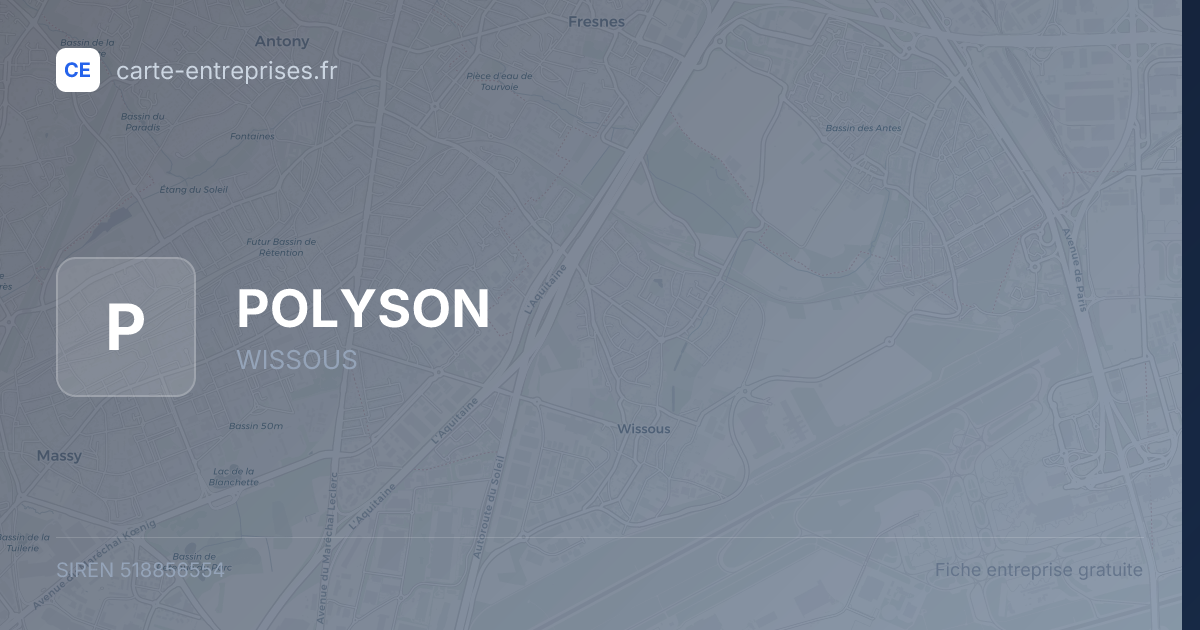 POLYSON — 518856554 — fiche entreprise