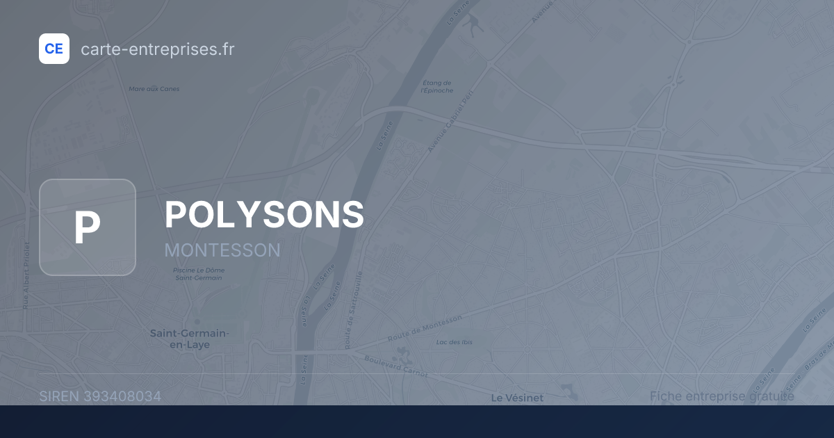 POLYSONS — 393408034 — fiche entreprise