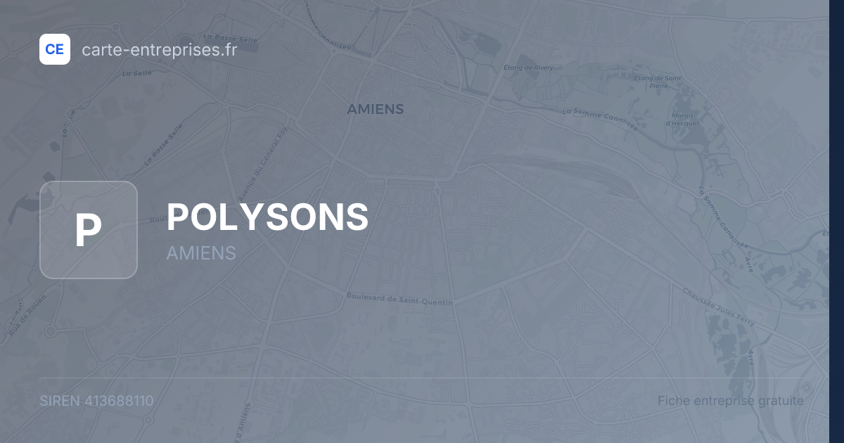POLYSONS — 413688110 — fiche entreprise