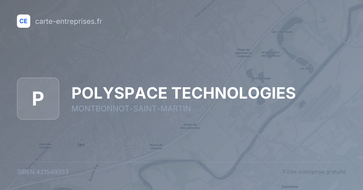 POLYSPACE TECHNOLOGIES — 421549353 — fiche entreprise