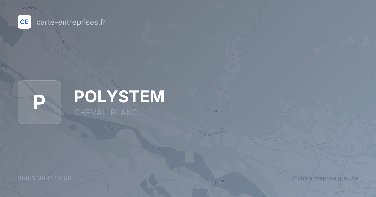 POLYSTEM — 393449160 — fiche entreprise