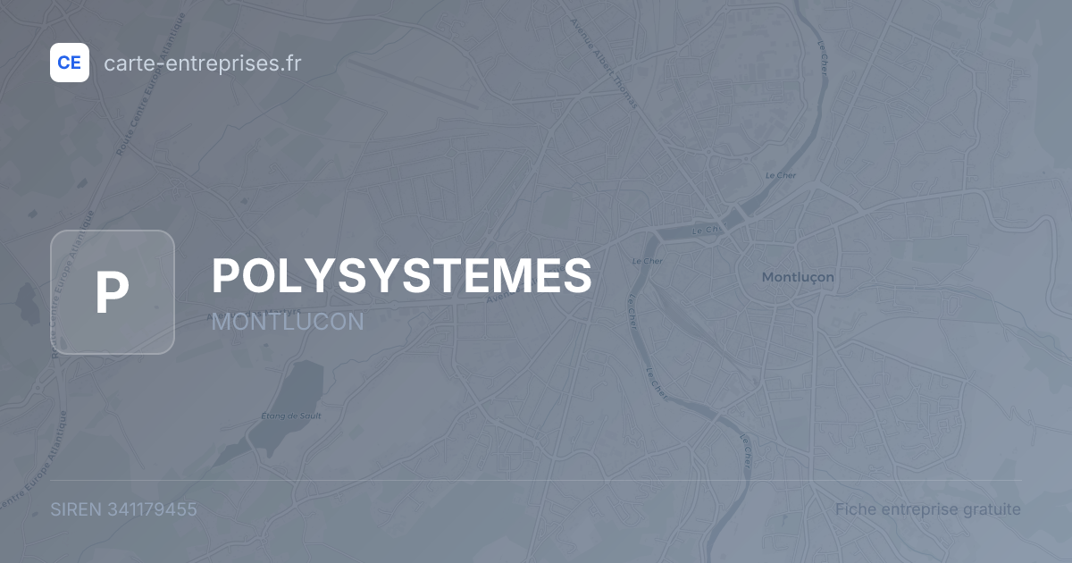 POLYSYSTEMES — 341179455 — fiche entreprise