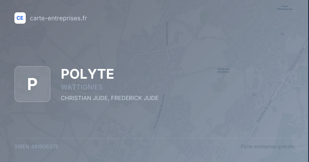 POLYTE — 481906378 — fiche entreprise