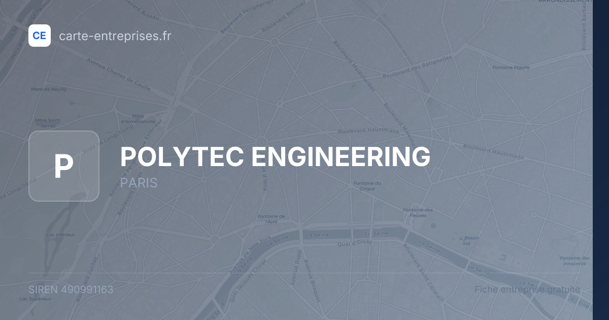 POLYTEC ENGINEERING — 490991163 — fiche entreprise