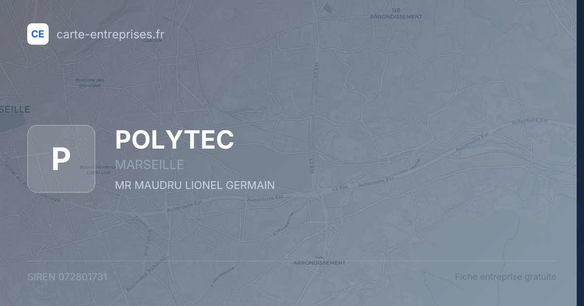 POLYTEC — 072801731 — fiche entreprise