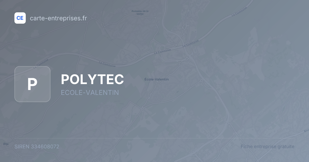 POLYTEC — 334608072 — fiche entreprise