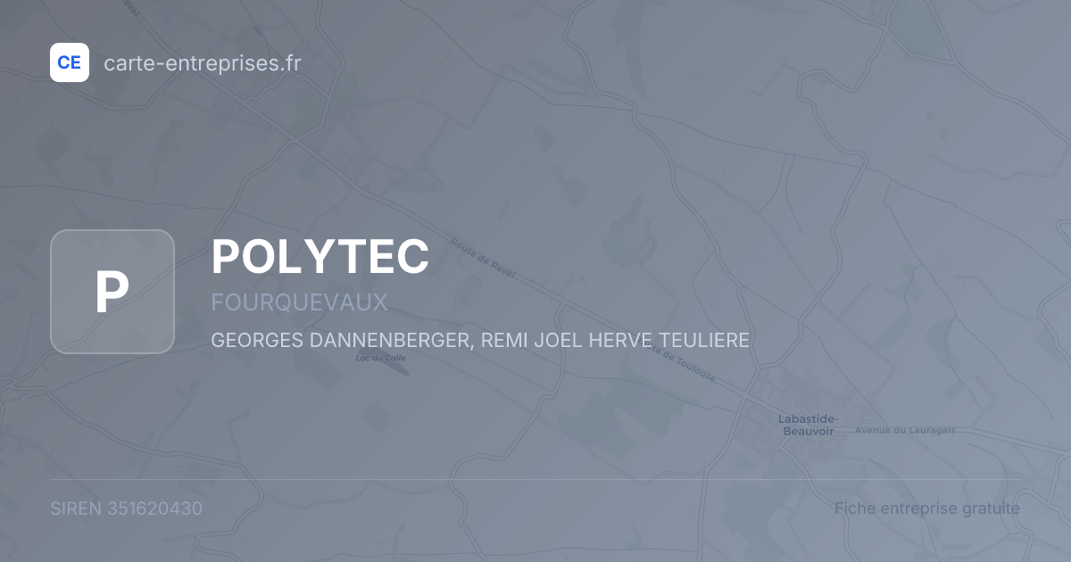 POLYTEC — 351620430 — fiche entreprise