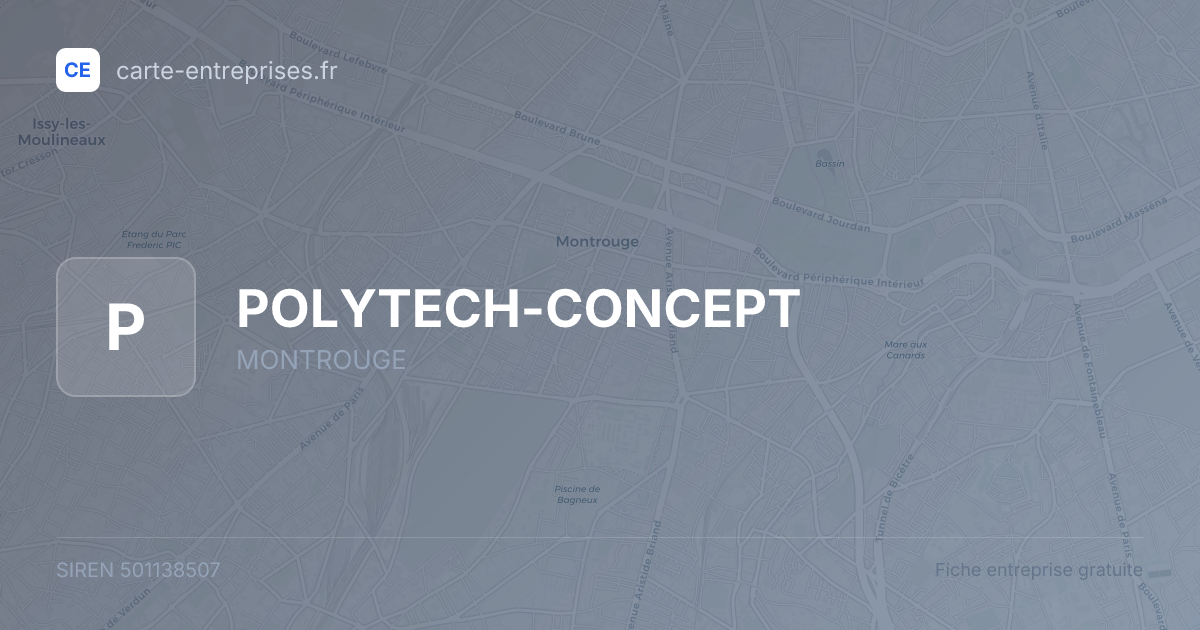 POLYTECH-CONCEPT — 501138507 — fiche entreprise