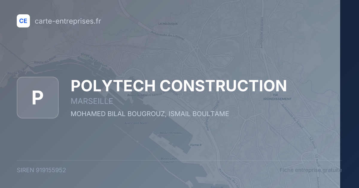 POLYTECH CONSTRUCTION — 919155952 — fiche entreprise