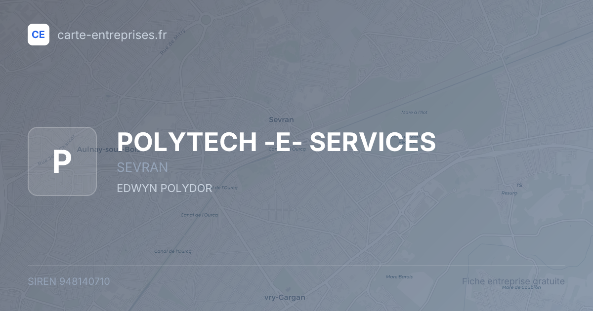 POLYTECH -E- SERVICES — 948140710 — fiche entreprise