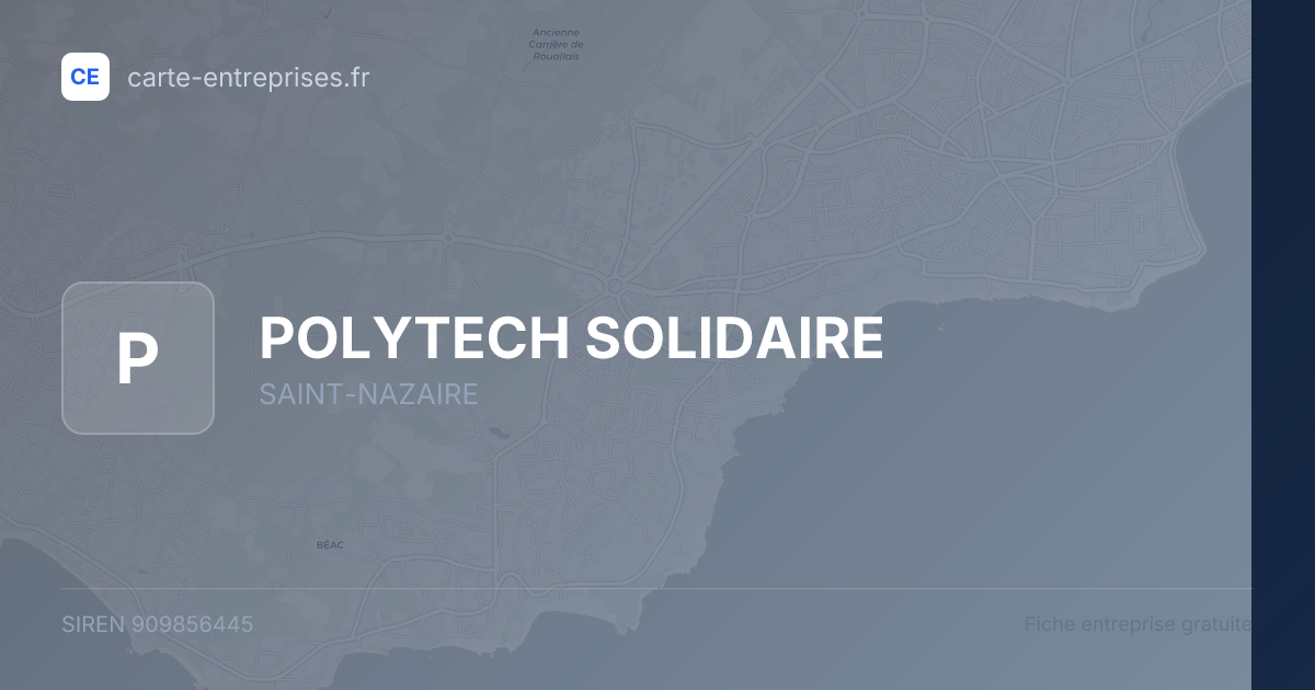 POLYTECH SOLIDAIRE — 909856445 — fiche entreprise