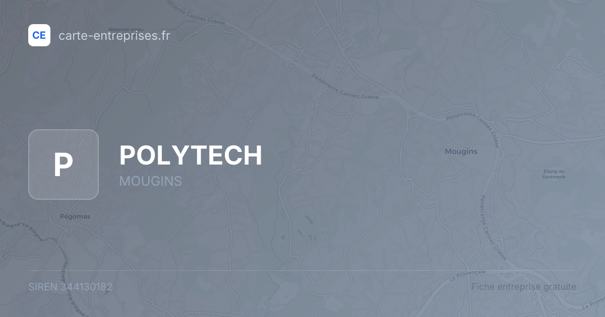 POLYTECH — 344130182 — fiche entreprise