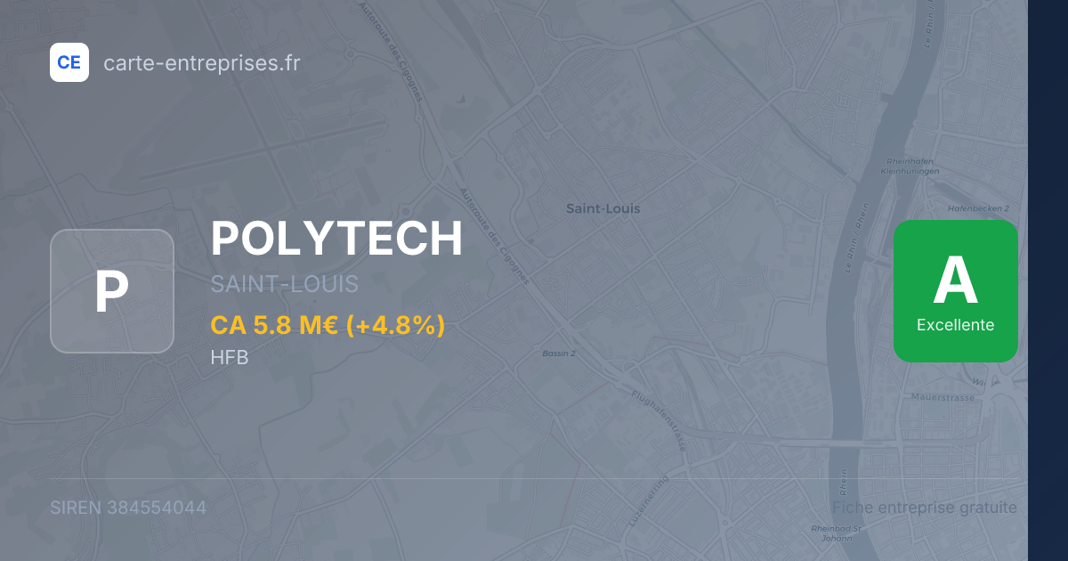POLYTECH — 384554044 — fiche entreprise
