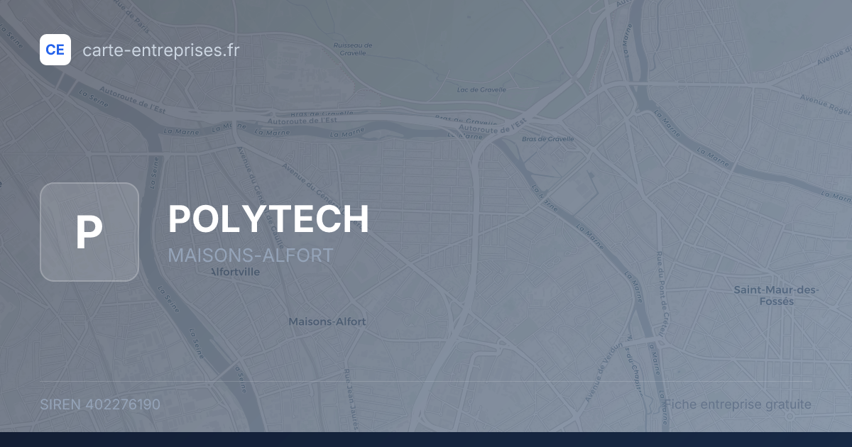 POLYTECH — 402276190 — fiche entreprise