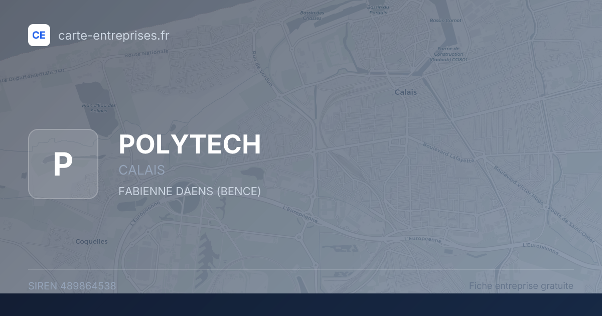 POLYTECH — 489864538 — fiche entreprise