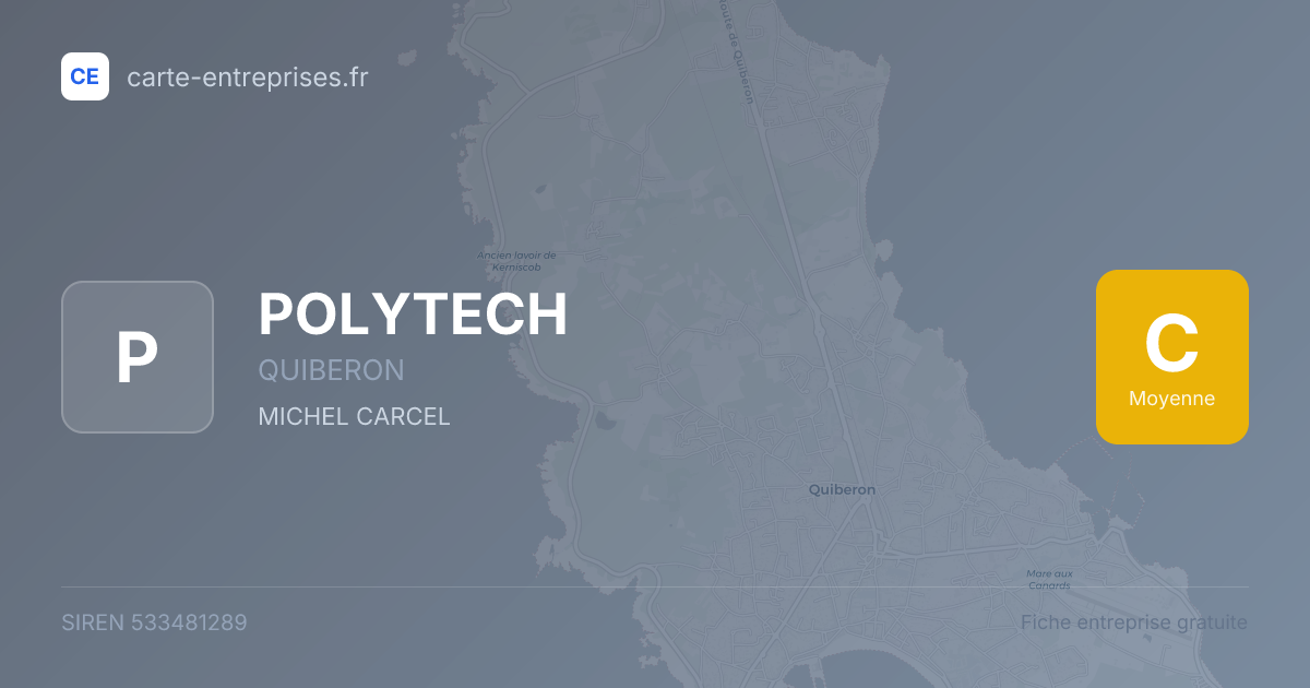 POLYTECH — 533481289 — fiche entreprise