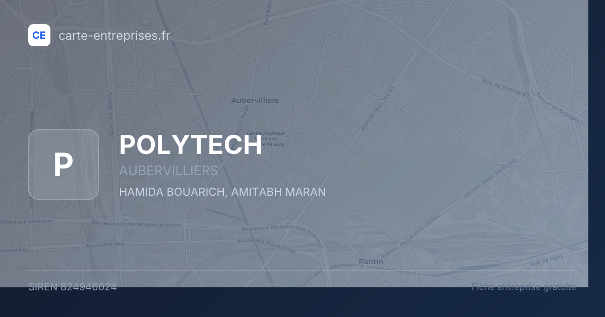 POLYTECH — 824946024 — fiche entreprise