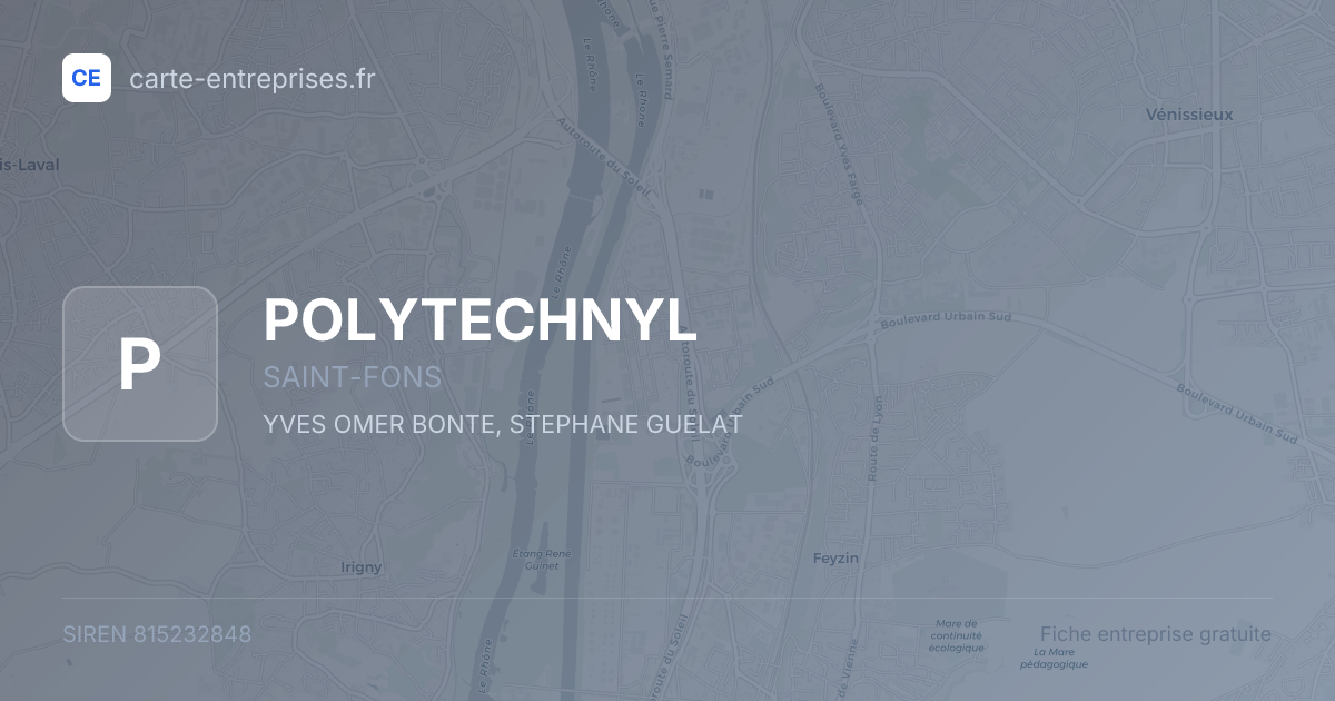 POLYTECHNYL — 815232848 — fiche entreprise