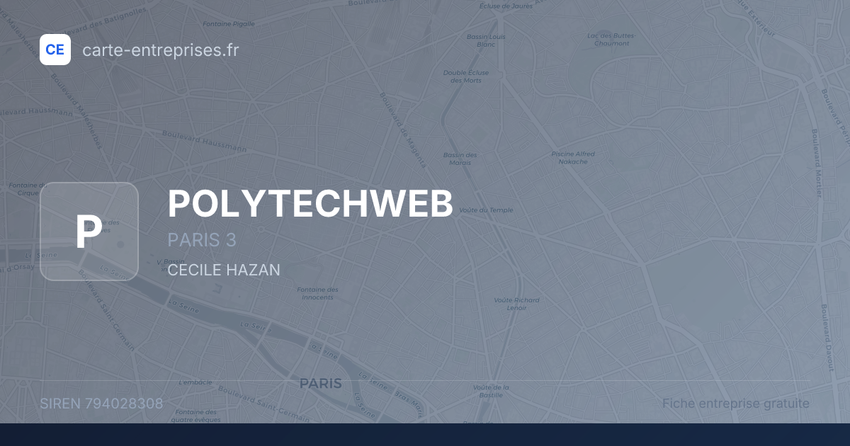 POLYTECHWEB — 794028308 — fiche entreprise