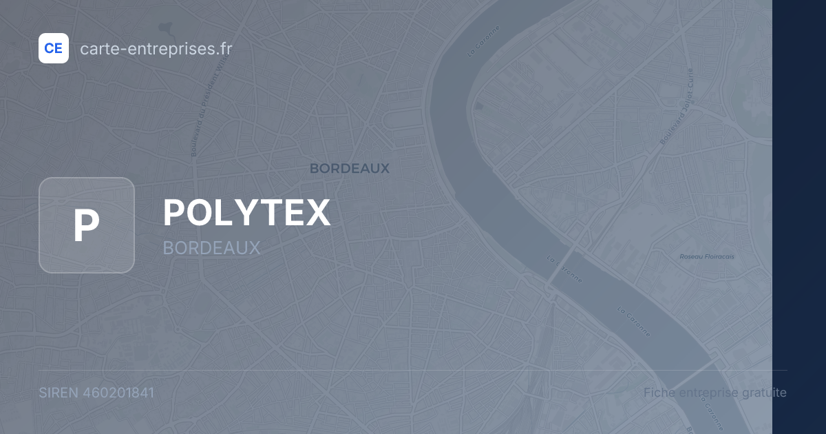 POLYTEX — 460201841 — fiche entreprise