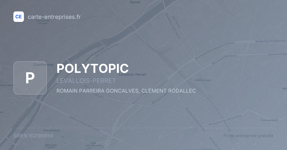 POLYTOPIC — 102185659 — fiche entreprise