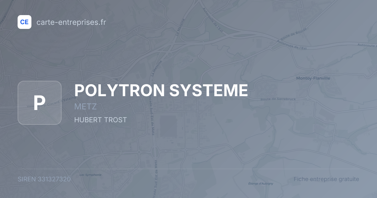 POLYTRON SYSTEME — 331327320 — fiche entreprise