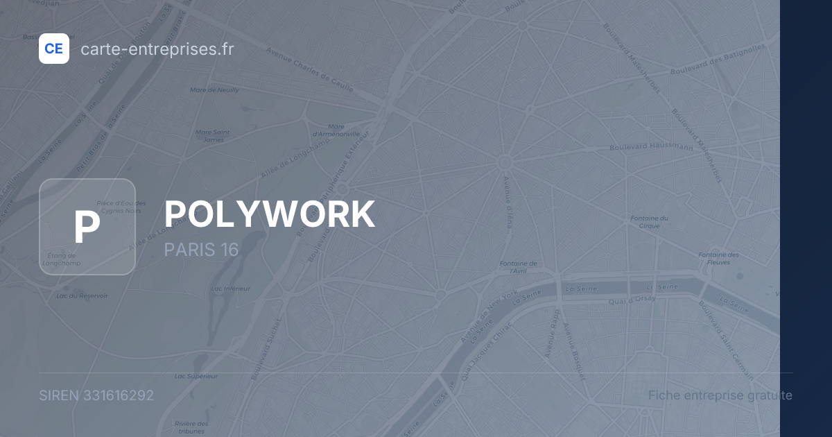 POLYWORK — 331616292 — fiche entreprise